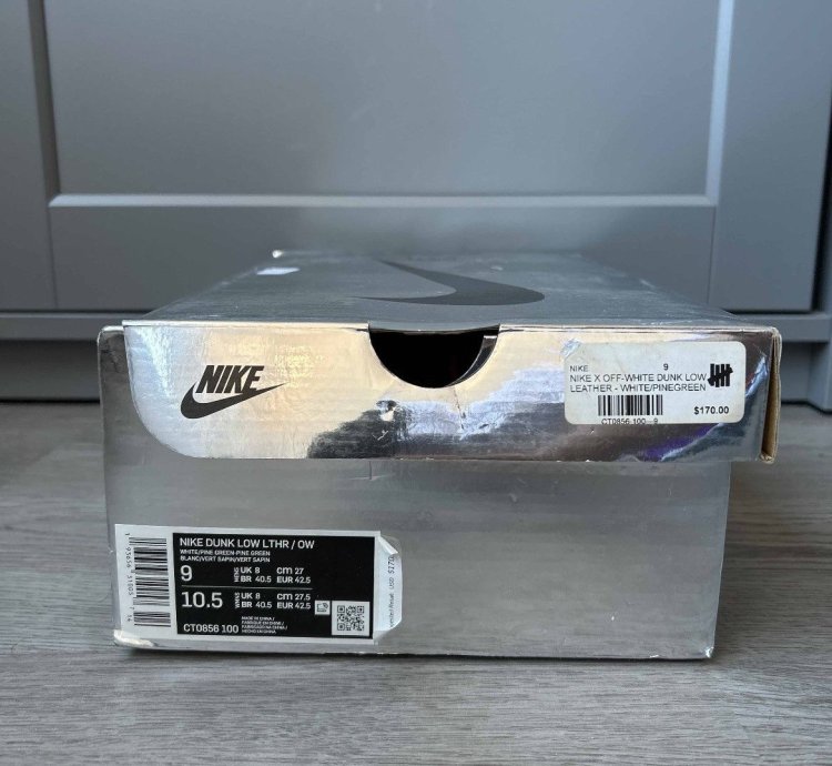 Size 9 - Nike Dunk Low Off-white Pine Green 2019 Virgil