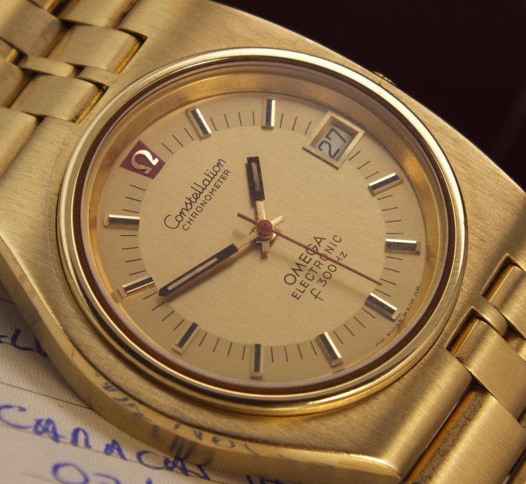 Omega Constellation F300hz Constellation 18k 750 Very Rare Very Unique 1973 Investment