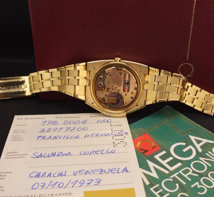 Omega Constellation F300hz Constellation 18k 750 Very Rare Very Unique 1973 Investment