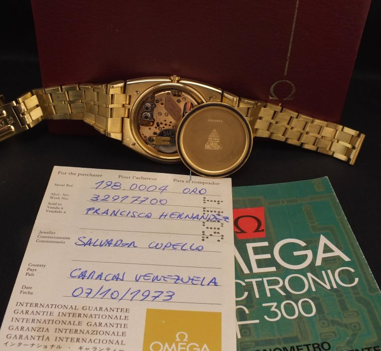 Omega Constellation F300hz Constellation 18k 750 Very Rare Very Unique 1973 Investment