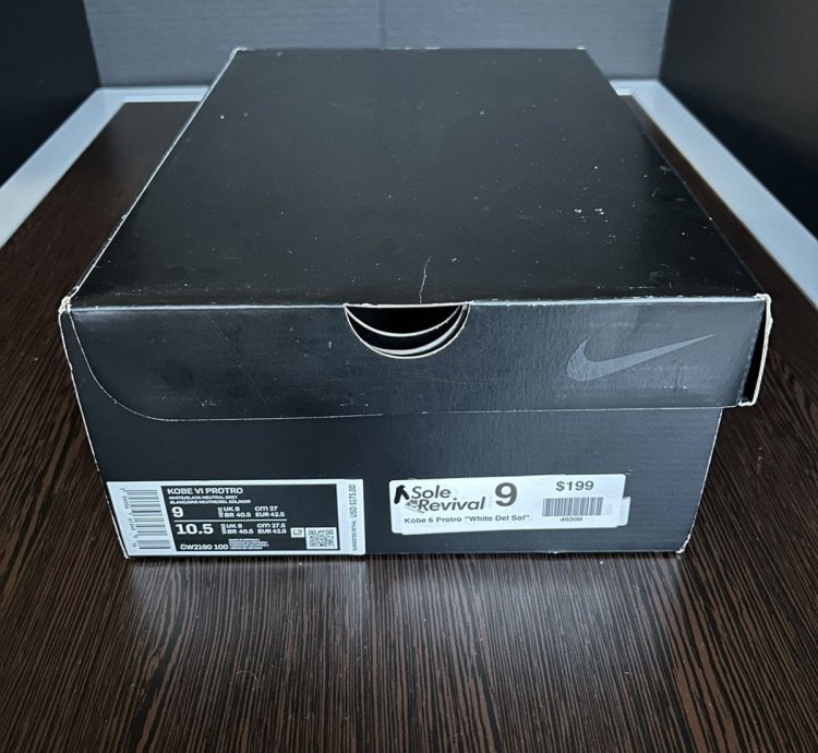Size 9 - Nike Kobe Protro 6 White Del Sol Cw2190-100
