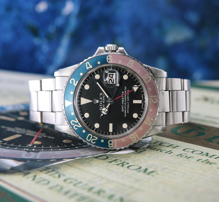 Rolex Gmt-master Ref 1675 Long Dial Stunning Faded Bezel From 1972