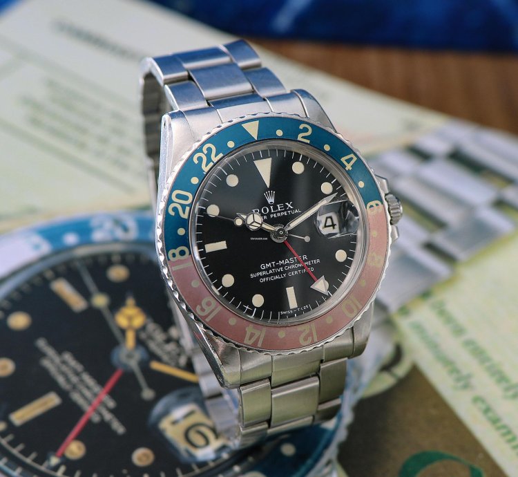 Rolex Gmt-master Ref 1675 Long Dial Stunning Faded Bezel From 1972