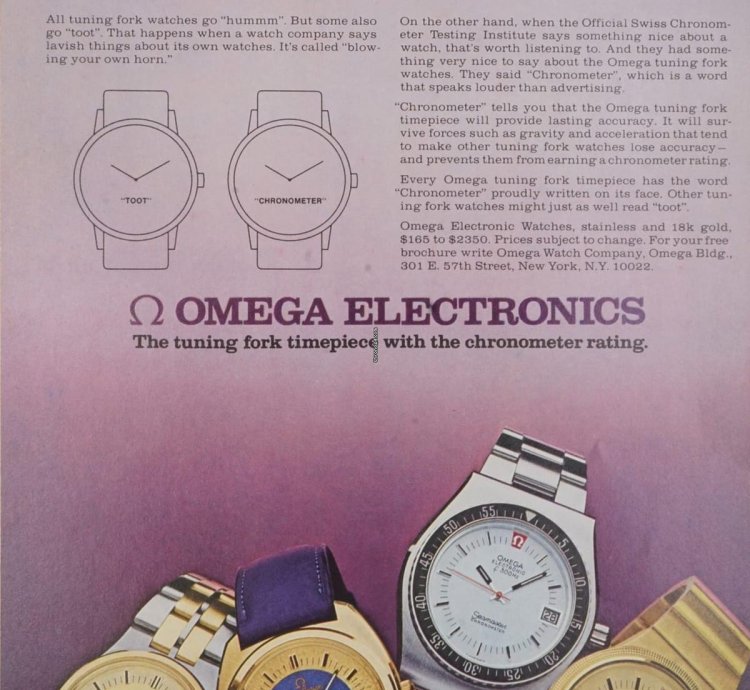 Omega Constellation F300hz Electronic Chronometer Tuning Fork 18k