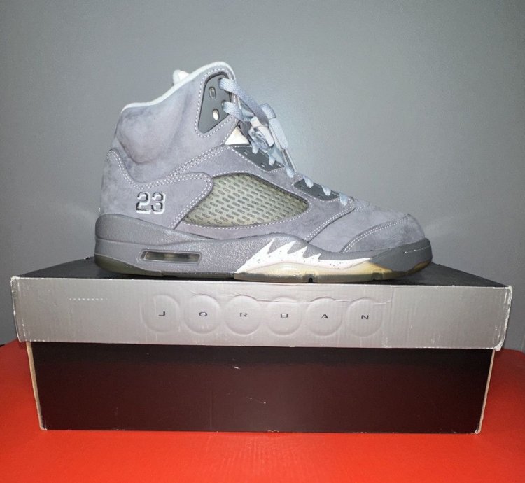 Size 9 5 - Air Jordan 5 Retro Wolf Grey