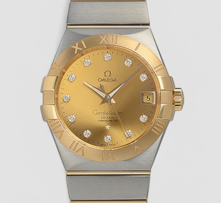 Omega Constellation Men Co-axial 38mm Yellow Gold