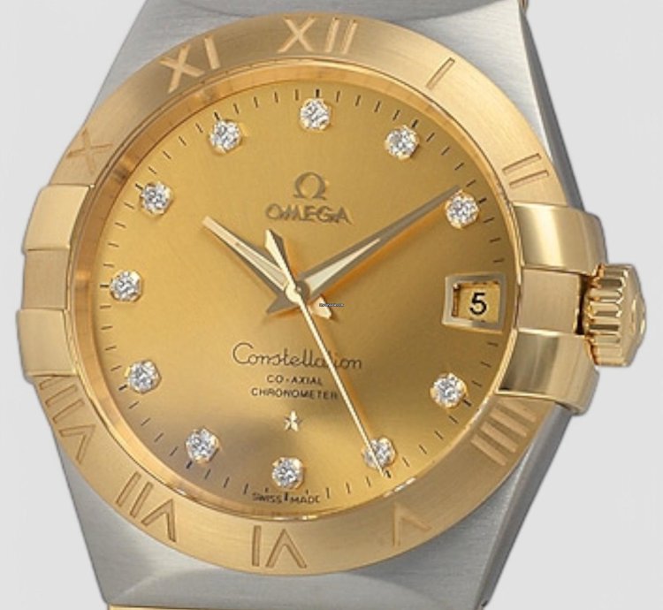 Omega Constellation Men Co-axial 38mm Yellow Gold