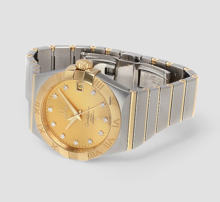 Omega Constellation Men Co-axial 38mm Yellow Gold