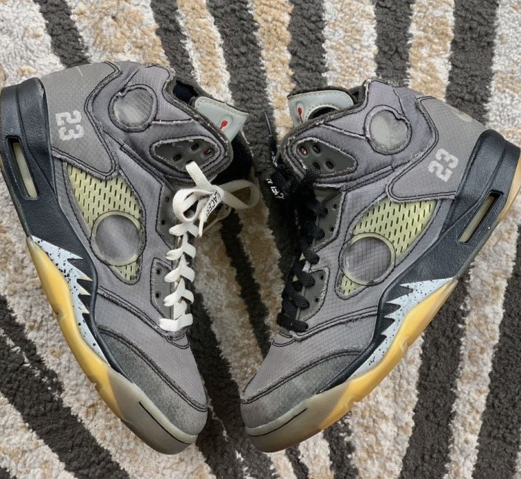 Size 9 Jordan 5 Retro Sp Off White Muslin