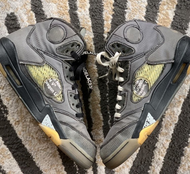 Size 9 Jordan 5 Retro Sp Off White Muslin