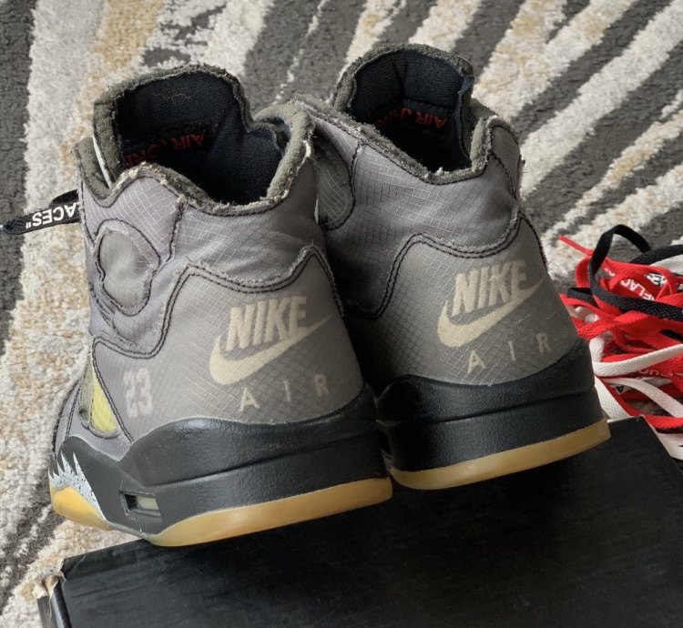 Size 9 Jordan 5 Retro Sp Off White Muslin