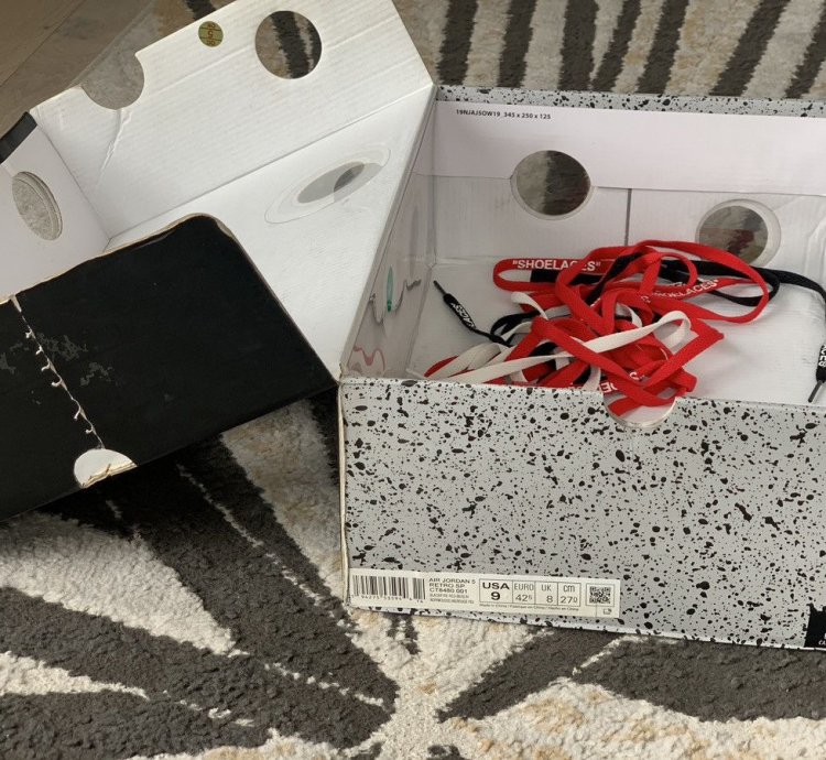 Size 9 Jordan 5 Retro Sp Off White Muslin