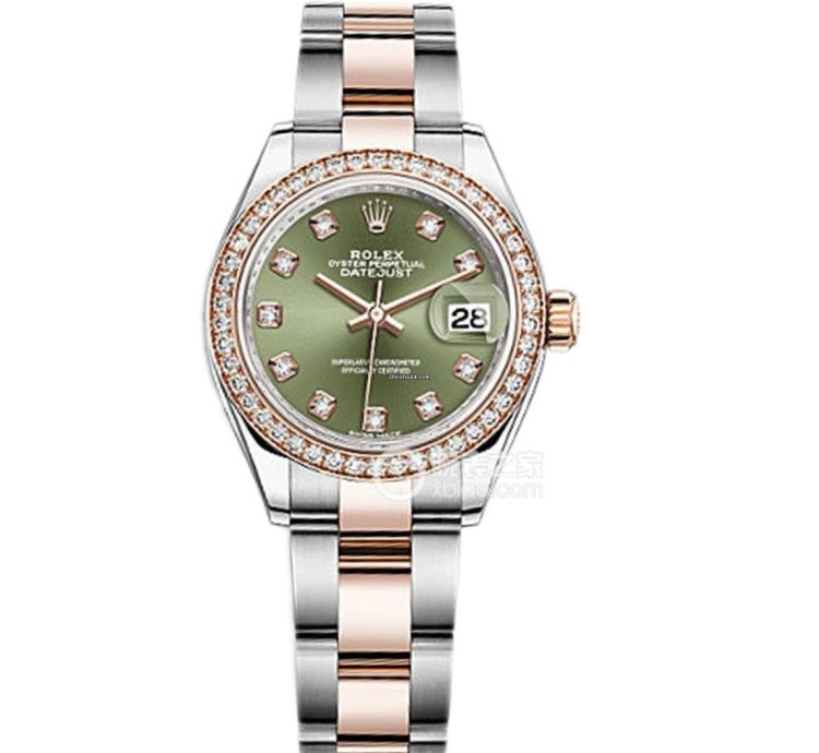 Rolex Lady-datejust 279381rbr Green Oys