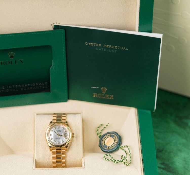 Rolex Lady-datejust 28 Mother Of Pearl Diamond Dial 279178 Yellow Gold 2023 Model