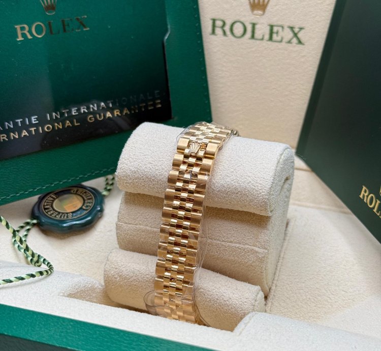 Rolex Lady-datejust 28 New 2024 Mop Diamond Dial 18k Yellow Gold Diamond Bezel Jubilee