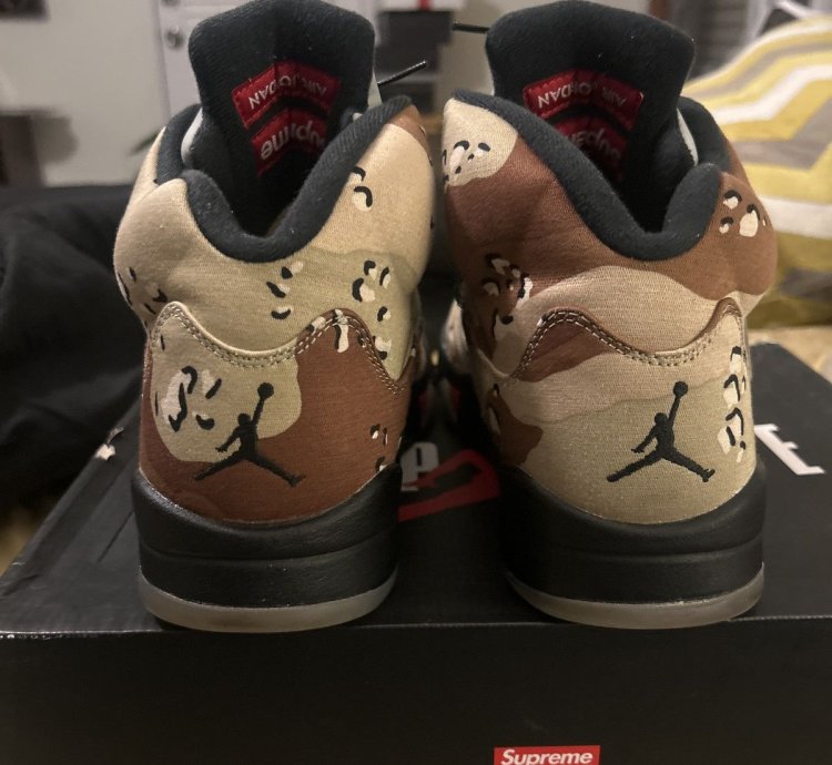 Supreme Air Jordan 5 Camo