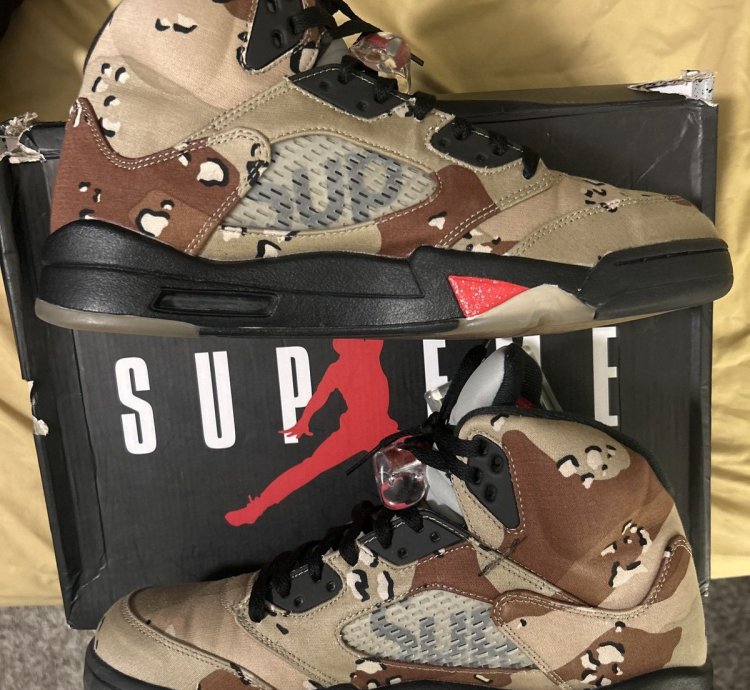 Supreme Air Jordan 5 Camo