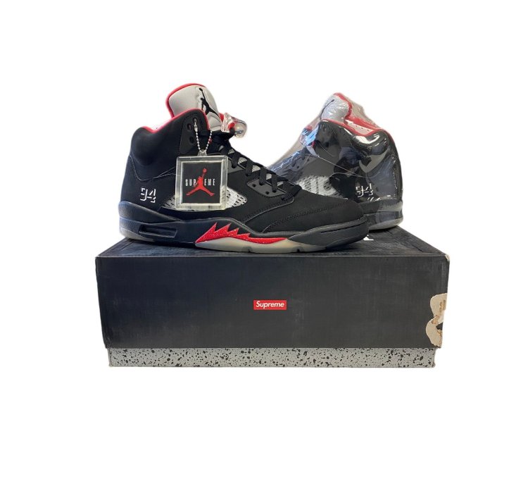 Supreme Air Jordan 5 Retro Black