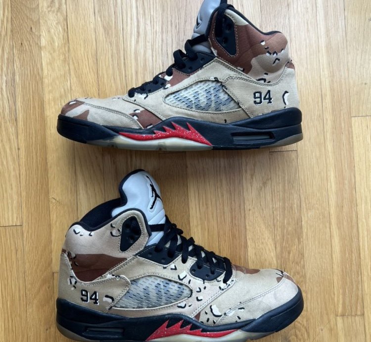 Supreme Air Jordan 5 Retro Desert Camo