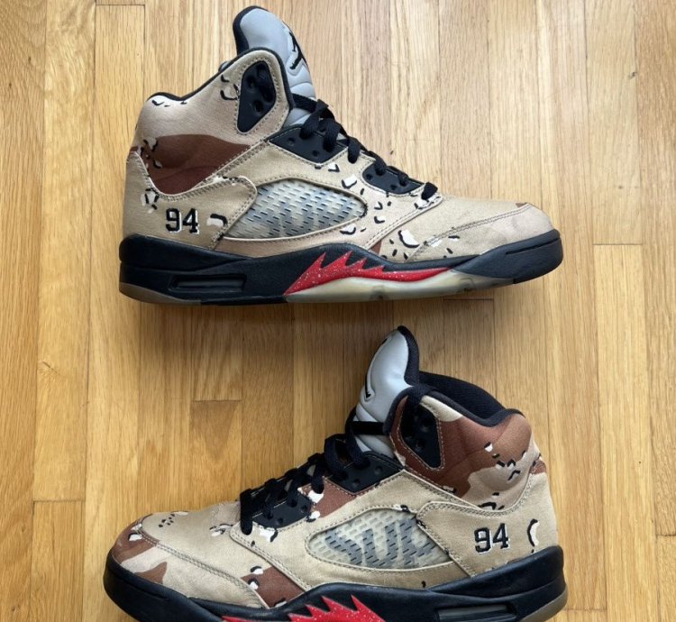 Supreme Air Jordan 5 Retro Desert Camo