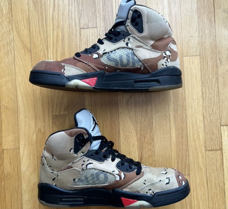 Supreme Air Jordan 5 Retro Desert Camo