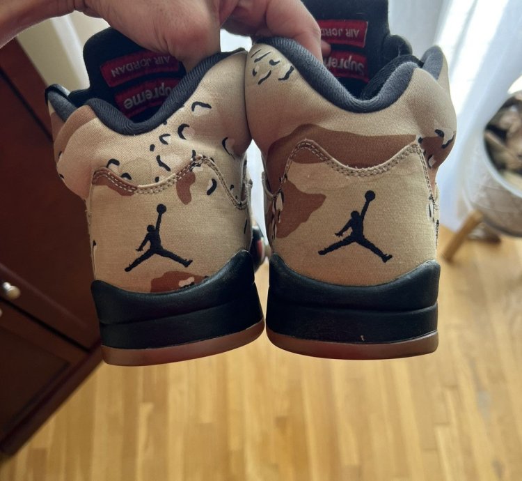 Supreme Air Jordan 5 Retro Desert Camo
