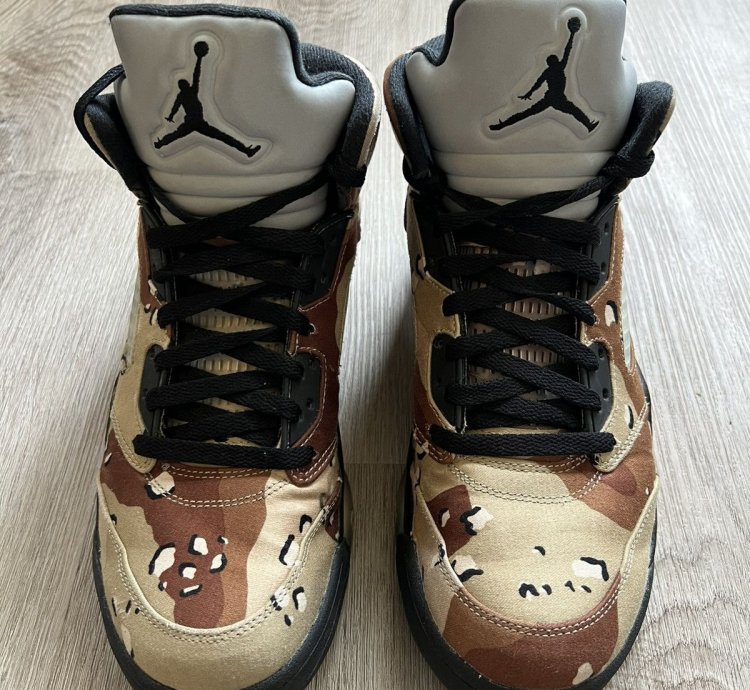 Supreme Air Jordan 5 Retro Desert Camo 2015