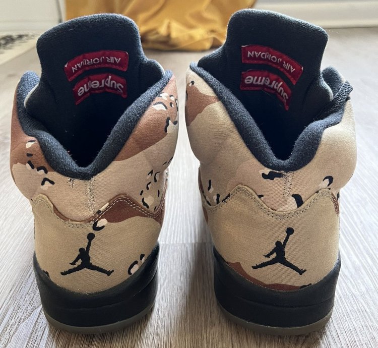 Supreme Air Jordan 5 Retro Desert Camo 2015