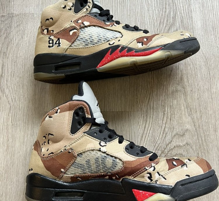 Supreme Air Jordan 5 Retro Desert Camo 2015