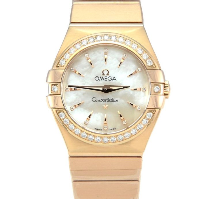 Omega Constellation Quartz Brushed Red Gold 123 55 27 60 55 002