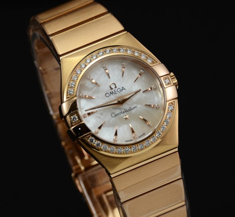 Omega Constellation Quartz Brushed Red Gold 123 55 27 60 55 002