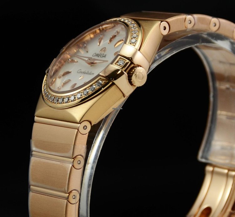 Omega Constellation Quartz Brushed Red Gold 123 55 27 60 55 002