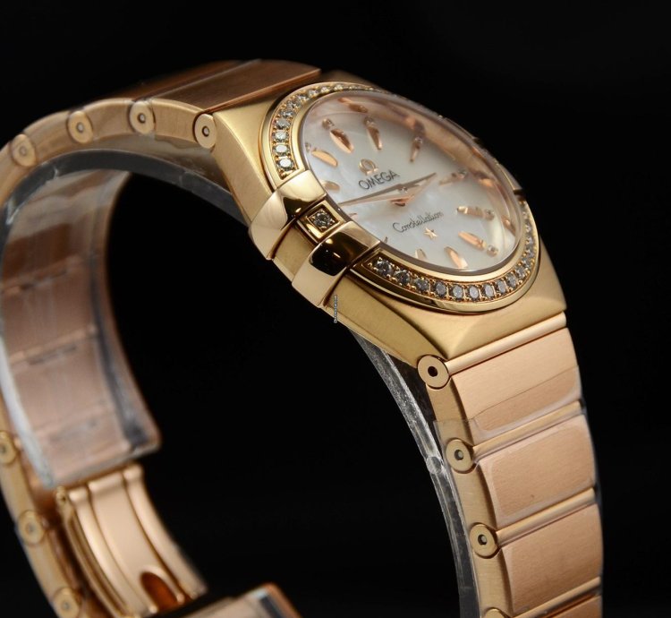 Omega Constellation Quartz Brushed Red Gold 123 55 27 60 55 002