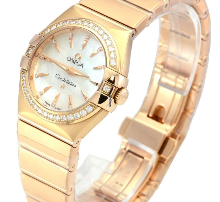 Omega Constellation Quartz Brushed Red Gold 123 55 27 60 55 002