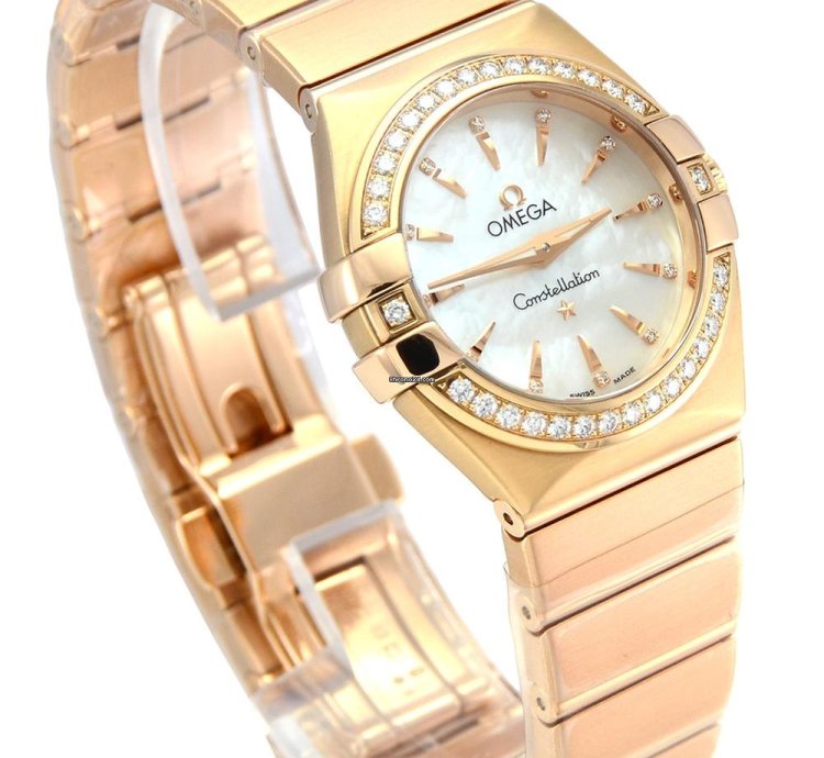 Omega Constellation Quartz Brushed Red Gold 123 55 27 60 55 002