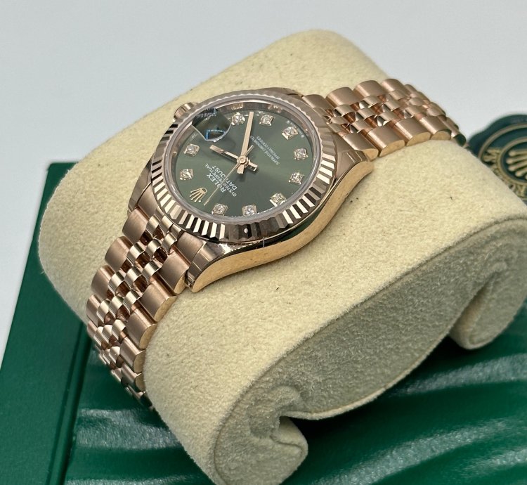 Rolex Lady-datejust Diamonds Green Jub