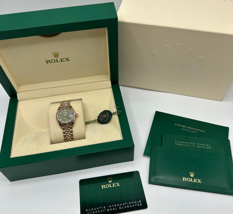 Rolex Lady-datejust Diamonds Green Jub