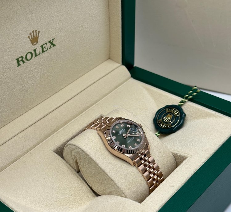 Rolex Lady-datejust Diamonds Green Jub