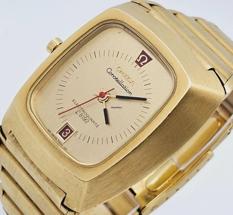 Omega Constellation Quartz Electroquartz Beta 21 Rf 196 005 18k 750 Gold 206g