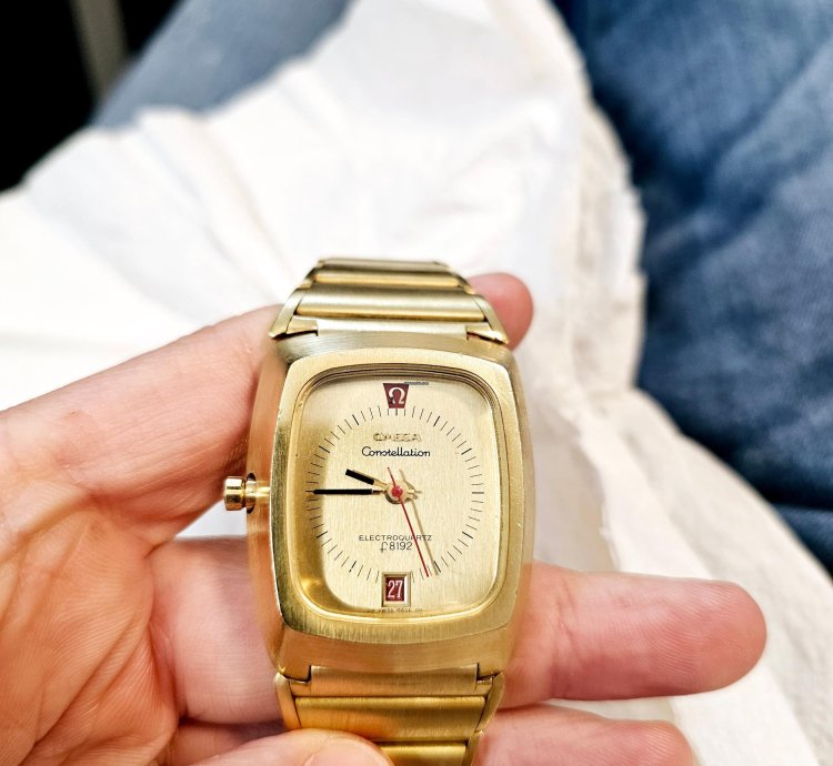 Omega Constellation Quartz Electroquartz Beta 21 Rf 196 005 18k 750 Gold 206g