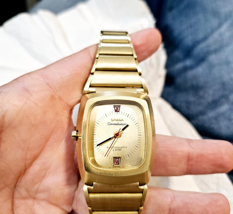 Omega Constellation Quartz Electroquartz Beta 21 Rf 196 005 18k 750 Gold 206g