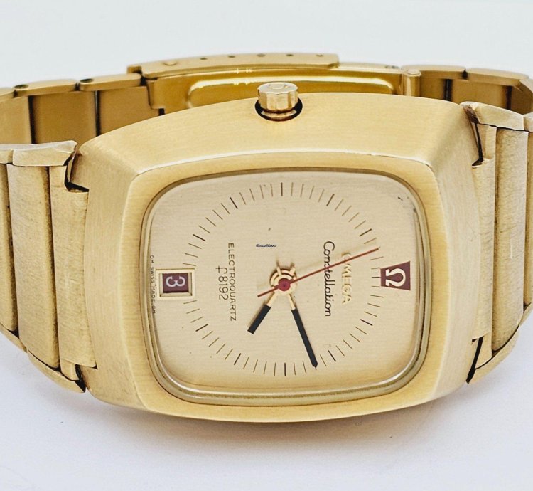 Omega Constellation Quartz Electroquartz Beta 21 Rf 196 005 18k 750 Gold 206g