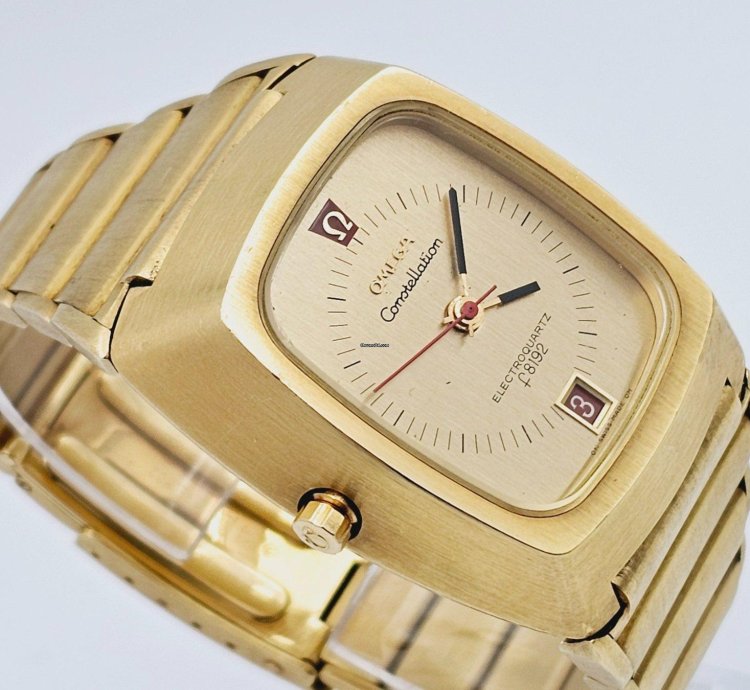 Omega Constellation Quartz Electroquartz Beta 21 Rf 196 005 18k 750 Gold 206g