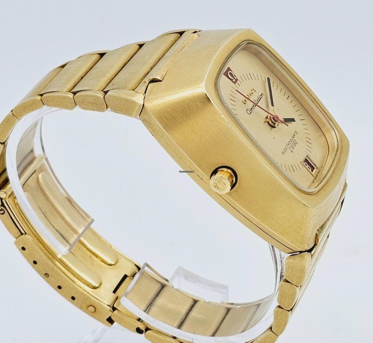 Omega Constellation Quartz Electroquartz Beta 21 Rf 196 005 18k 750 Gold 206g