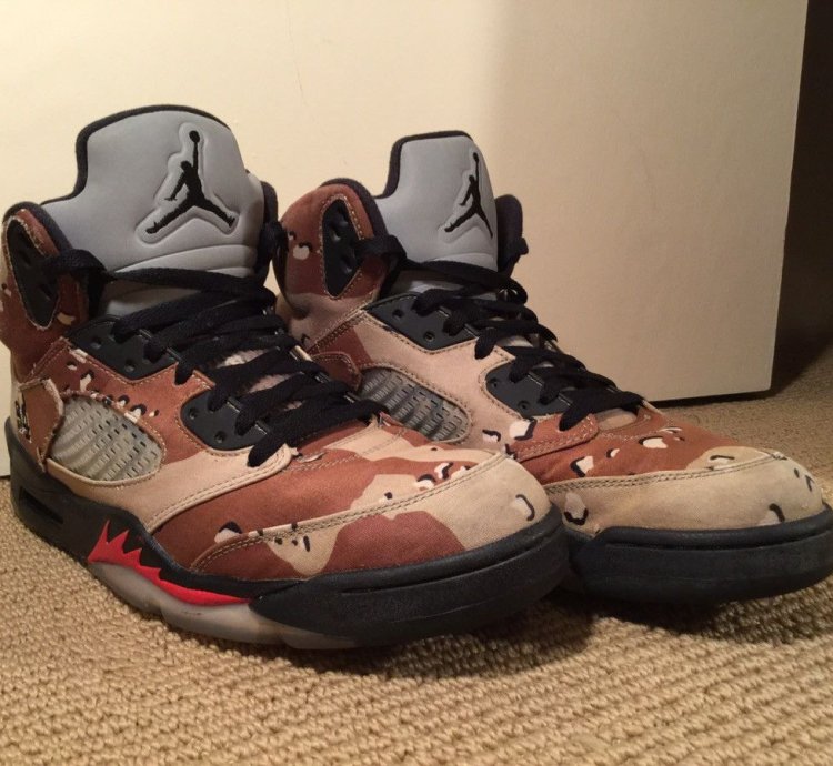 Supreme Desert Camo Jordan 5s