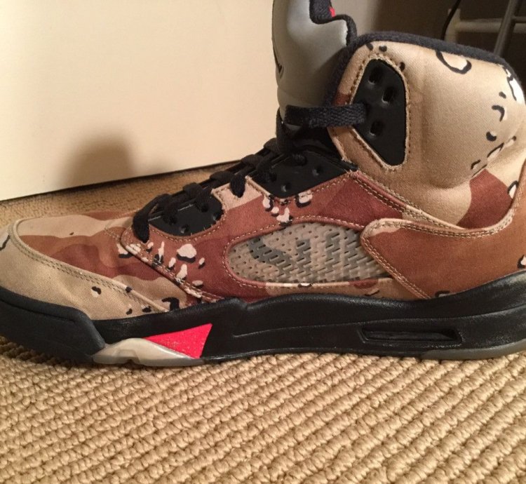 Supreme Desert Camo Jordan 5s