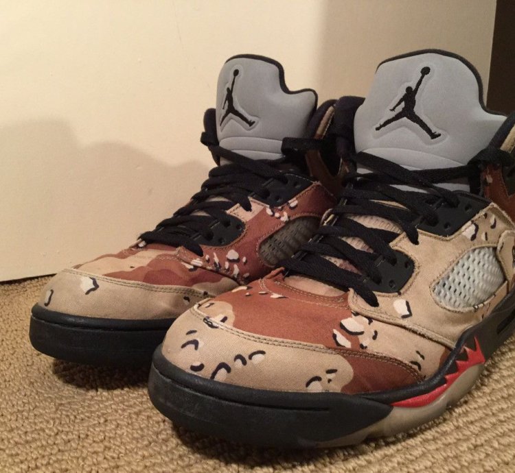 Supreme Desert Camo Jordan 5s
