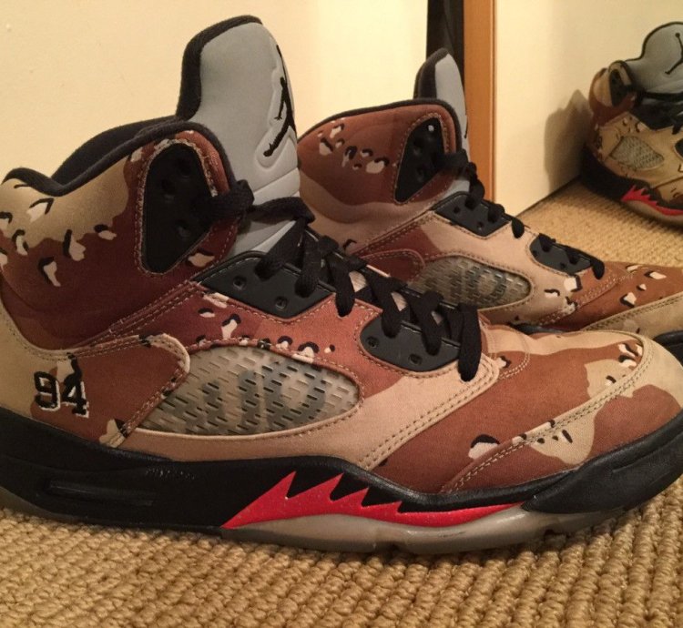 Supreme Desert Camo Jordan 5s