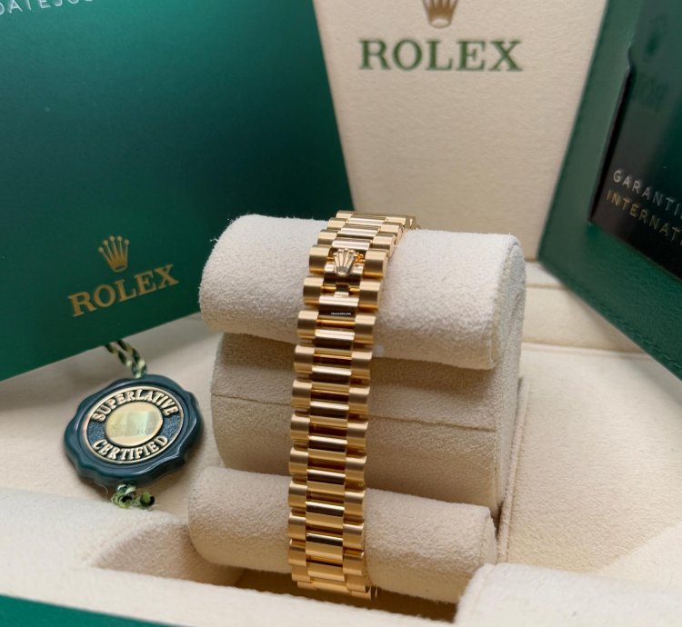 Rolex Lady-datejust New 2022 Mother Of Pearl Dial Diamond Bezelyellow Gold Presidential Bracelet