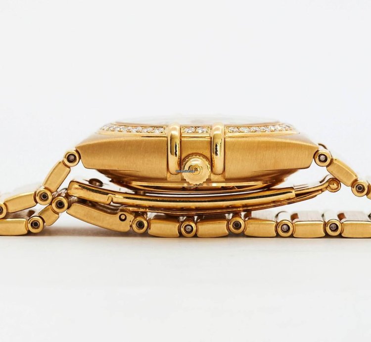 Omega Constellation Quartz My Choice Mini Diamond And 18 Gold Lady Wrist Watch New Price 14999chf
